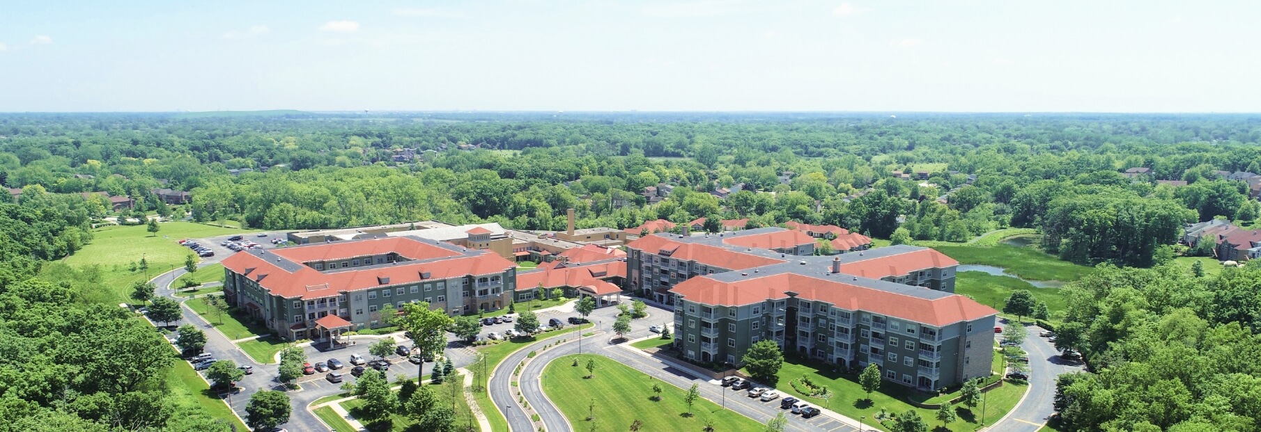 The Oaks at Bartlett | Exterior aerial view